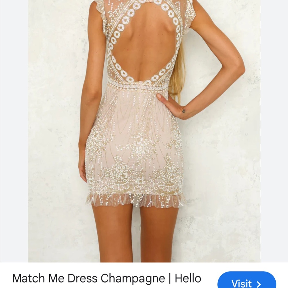 NWT Match Me Champagne Hello Molly dress size 8 - Picture 6 of 8